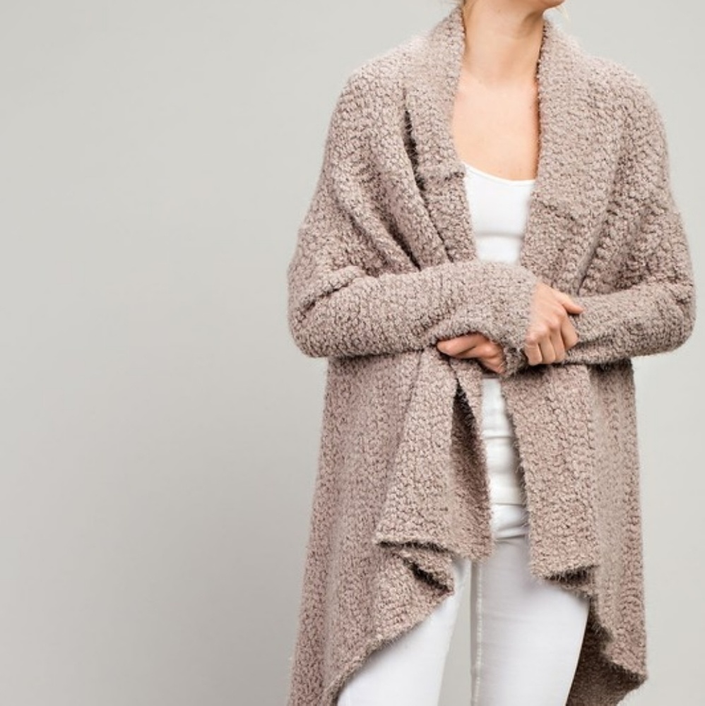 M/L Soft Warm Open Cardigan Mocha! - Picture 2 of 4